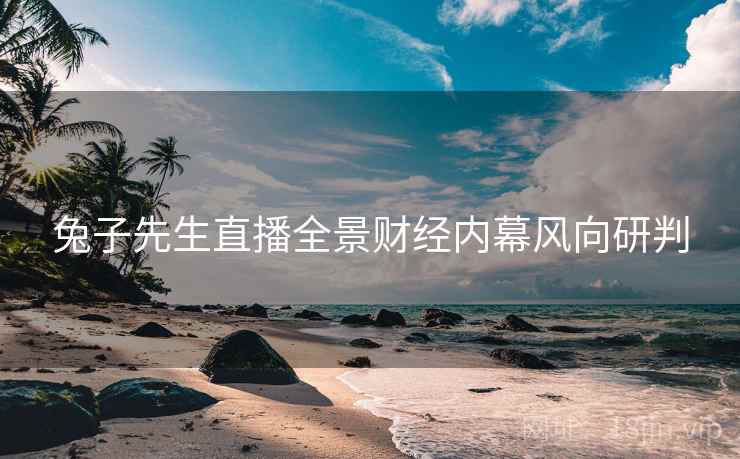 兔子先生直播全景财经内幕风向研判