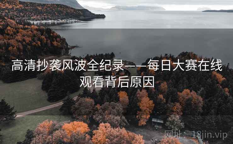 高清抄袭风波全纪录——每日大赛在线观看背后原因