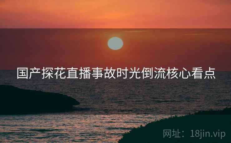国产探花直播事故时光倒流核心看点