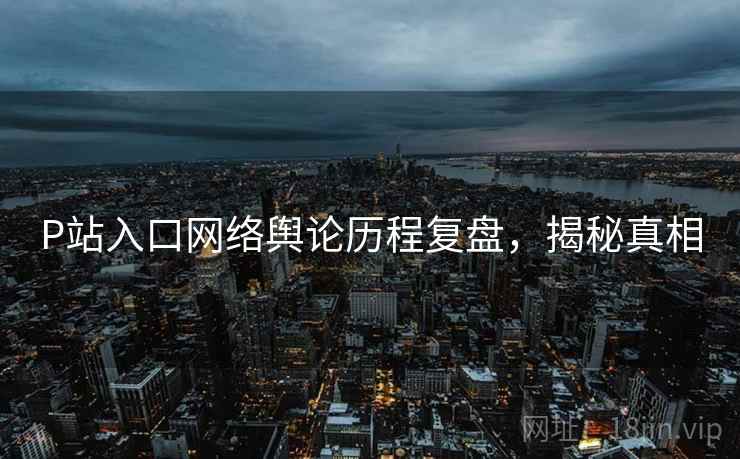 P站入口网络舆论历程复盘，揭秘真相