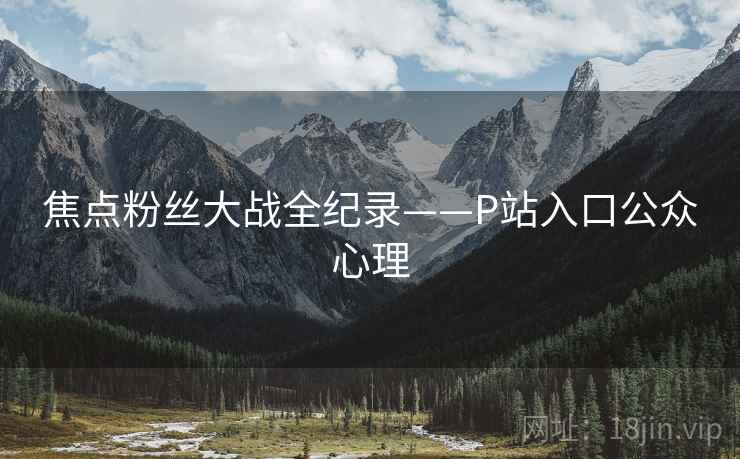 焦点粉丝大战全纪录——P站入口公众心理