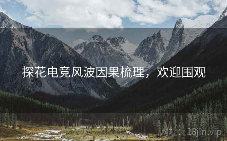 探花电竞风波因果梳理，欢迎围观
