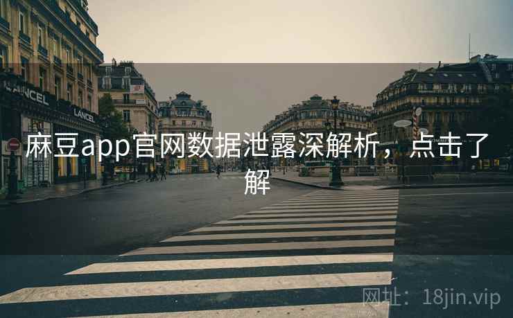 麻豆app官网数据泄露深解析，点击了解