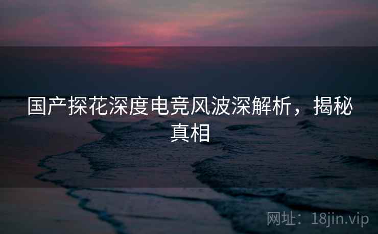 国产探花深度电竞风波深解析，揭秘真相