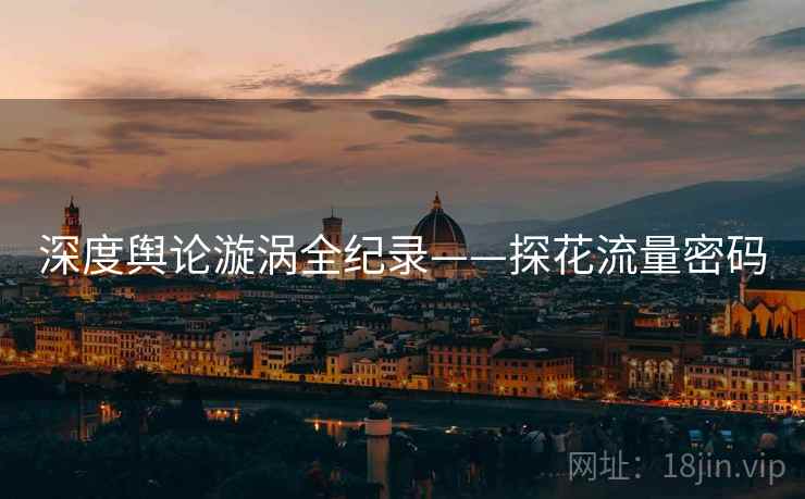 深度舆论漩涡全纪录——探花流量密码