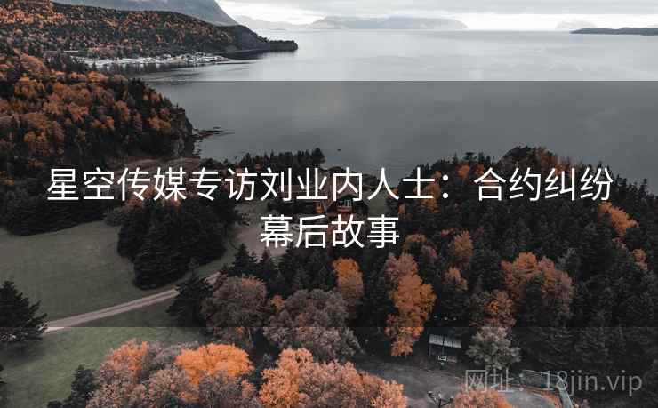 星空传媒专访刘业内人士：合约纠纷幕后故事